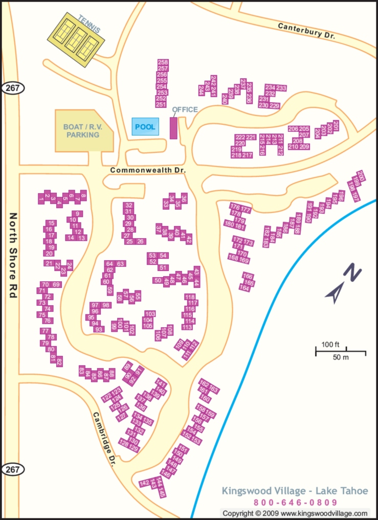 kingswood village vacation rental map