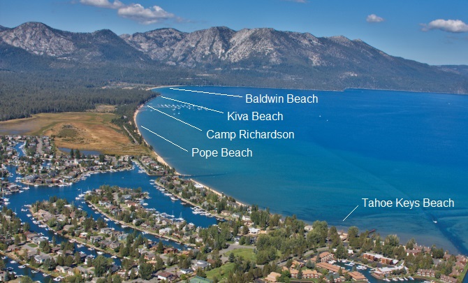 tahoe keys beaches
