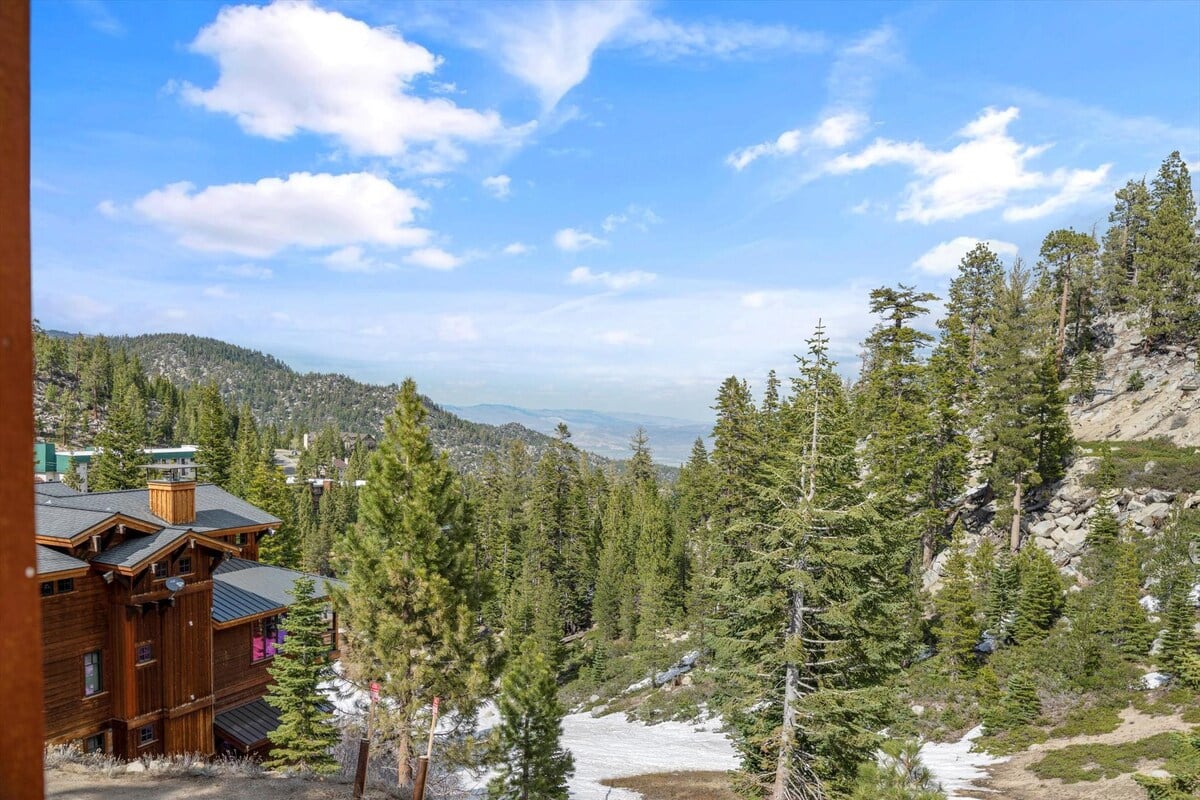 one of our Lake Tahoe rentals with a mountain view